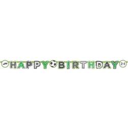 Amscan 2 m happy birthday party chain football stadium as decoration