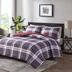 Madison Park Essentials Parkston Plaid Bedspread Blue, Red (228.6x)