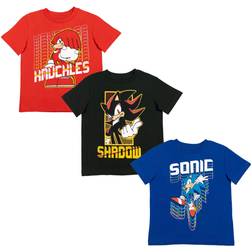 Sega Sonic The Hedgehog Little Boys Pack T-Shirt Sonic/Knuckles/Shadow