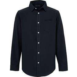 Nautica navy big boys long sleeves performance woven shirt, 10-12