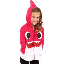 Fun Toddler Baby Shark Hoodie Costume Pink