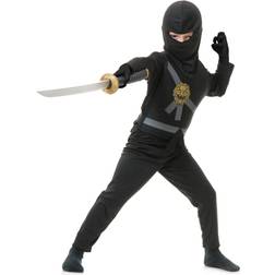 Charades Kids Ninja Master Black Costume