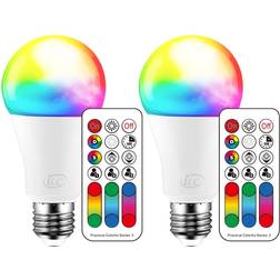 Color changing led light bulb 120 colors 70 watt equivalent diy strobe warm whit