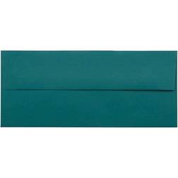 Jam Paper #10 Business Premium Envelopes 4 1/8 x 9 1/2 Teal 50/Pack