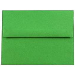 Jam Paper A2 Colored Invitation Envelopes 4.375 x 5.75 Green Recycled 15843I