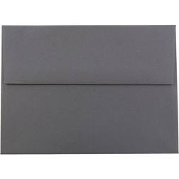 Jam Paper A6 (4 3/4 x 6 1/2) Dark Base Envelopes Dark Gray 25 envelopes per pack