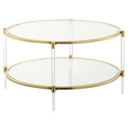 Convenience Concepts Crest 2 Tier Acrylic Coffee Table