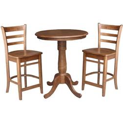 International Concepts 3-piece Solid Wood Dining Set