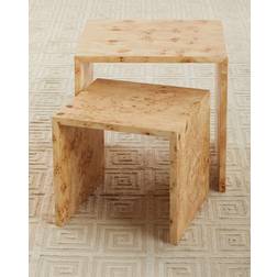 Jamie Young Company Bedford Burlwood Nesting Table