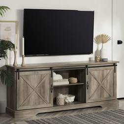 Walker Edison Corbin Modern Farmhouse TV Bench