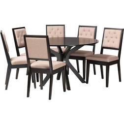 Baxton Studio Mana Modern Dining Set 5