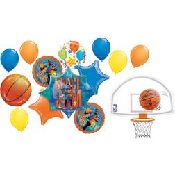 14pc Birthday Party Supplies Basketball Balloon Bouquet Decorations