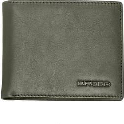 Breed Genuine Leather Bi-Fold Wallet - Olive