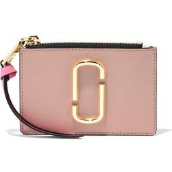 Marc Jacobs The Snapshot Top Zip Rose Multi Leather Wallet - Pink Patent