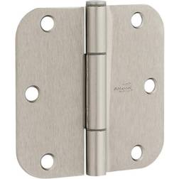 National Hardware V525R5/8 Squeak Guard 3-1/2" Wide Ball Bearing 5/8" Radius Corner Mortise Hinge