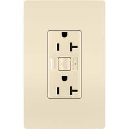 Legrand Wnrr20 Radiant 20 Ampere Tamper Resistant Electrical Outlet Light Almond