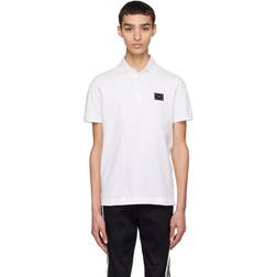 Dolce & Gabbana White Plaque Polo W0800 BIANCO OTTICO IT