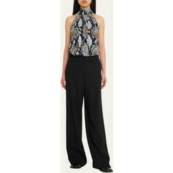 Proenza Schouler Printed Snake Crepe De Chine Top