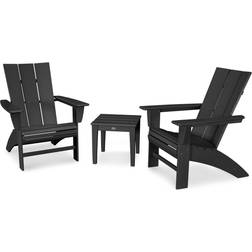 Polywood Modern Adirondack Newport Outdoor Lounge Set