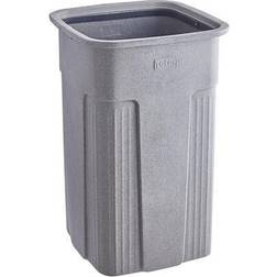 Toter SSC50-00GST Slimline Graystone 50 Gallon Square Trash Can