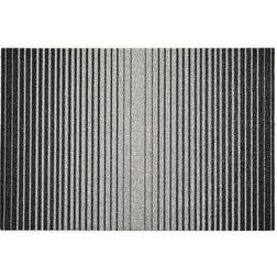 Chilewich Domino Stripe Shag Runner Black, White