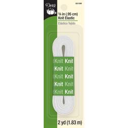 Dritz Knit Elastic 3/8 X2 Yards-White