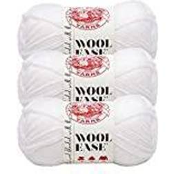 Lion 3 pack brand yarn 620-301 wool-ease yarn, white/multi