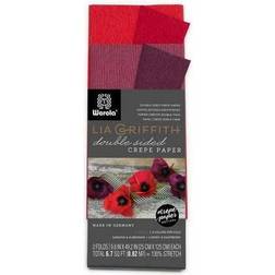 Double-sided extra fine crepe paper 2/pkg sangria/aubergine & che 190705000617