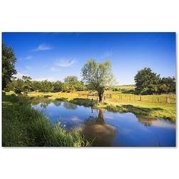 Trademark Fine Art PSL0331-C3047GG "Blue Brook" Framed Art