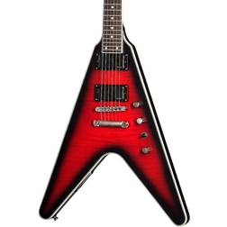 Epiphone Dave Mustaine Flying V Prophecy Electric Guitar Aged Dark Red Burst