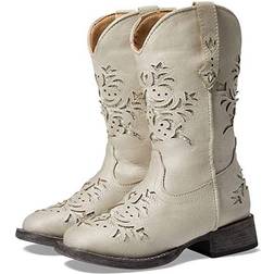 Roper Childs Lola Square Toe Boots White