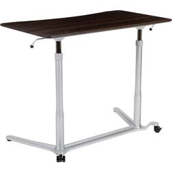 Flash Furniture Stand-Up Dark Wood Grain Ergonomic Desk with 37.375'W Top 40.75' Escritorio de escritura