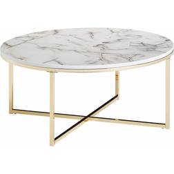 Wohnling Med Marmor-Look 80 x 36 x 80 cm Sofabord 80x80cm