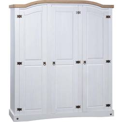 vidaXL Corona Range White Garderobeskab 52x170cm