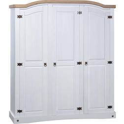 vidaXL Corona Range White Kleiderschrank 52x170cm