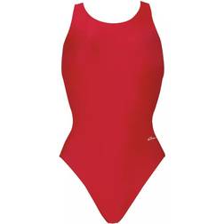 Dolfin Womens Basic Solid Red Performance Back One Piece - Red