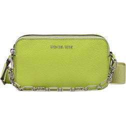 Michael Kors Jet Set Small Pebbled Double-Zip Camera Bag - Brt Limeade