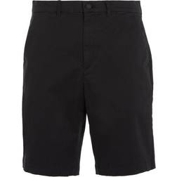 Calvin Klein Satin-Stretch Slim Short - Black