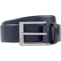 HUGO BOSS Ceinture Ajustable À Boucle En Cuir - Black