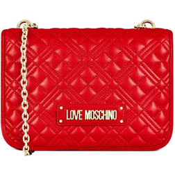 Love Moschino Super Quilted Chain Shoulder Bag - Red