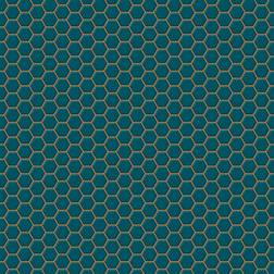 Contour Hexagon Lattice Teal (112651)