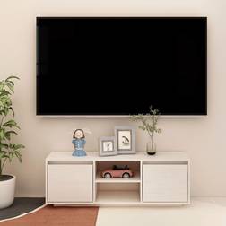 vidaXL tv-skab 110x30x40 massivt TV-bord