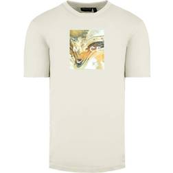 Nicce Aerial Box T-shirt - Cream