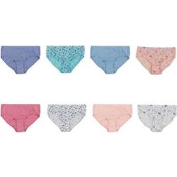 Hanes Girls' Pure Comfort Organic Cotton Brief 8-Pack - Assorted