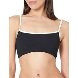 L*Space Ribbed Adalyn Bikini Top - Black/Cream