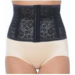 Rago Women's Lace Waist Nipper Plus Size - Black