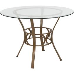 Flash Furniture Carlisle Collection XU-TBG-3-GG 42RD Tempered Dining Table