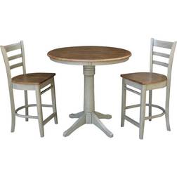 International Concepts 36" Round Pedestal Gathering Dining Set