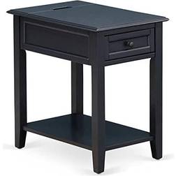 East West Furniture DE-15-ET Mid Night Storage Bench