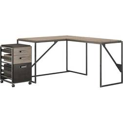 Bush Furniture Refinery 50W L Shaped Writing Desk